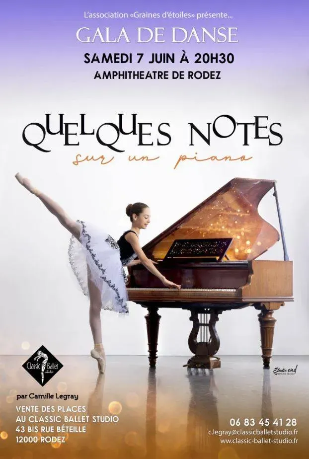 Affiche Gala de danse Quelques notes